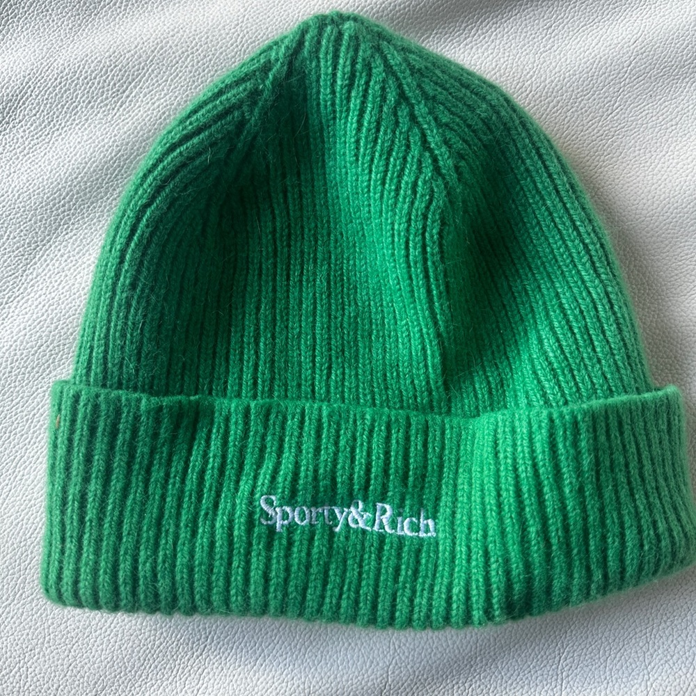 Sporty & Rich Green Beanie